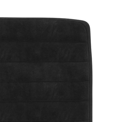 vidaXL Chaises de salle à manger 4 pcs Velours noir