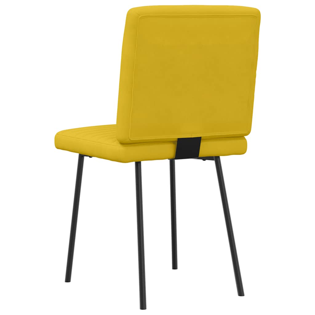 vidaXL Esszimmerstühle 4 Stk. Gelb Samt