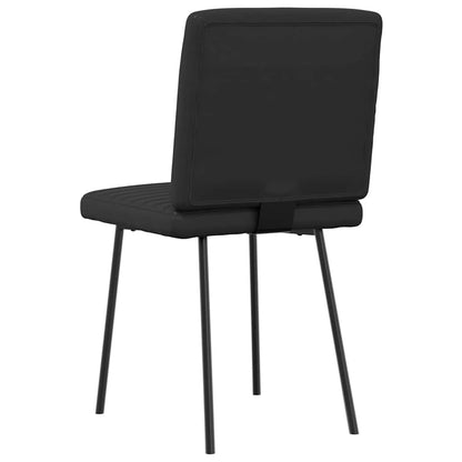 vidaXL Esszimmerstühle 4 Stk. Schwarz Kunstleder