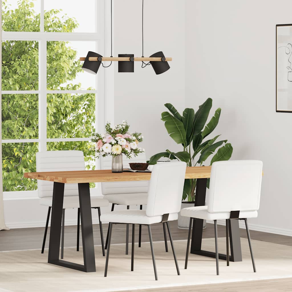 vidaXL Chaises de salle à manger 4 pcs Similicuir blanc
