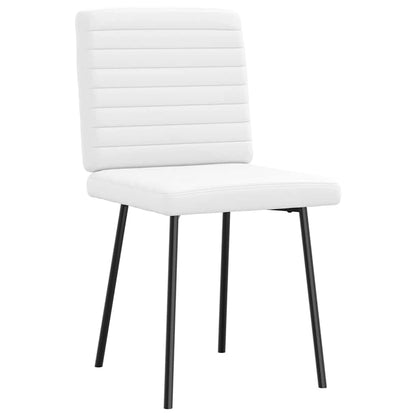 vidaXL Chaises de salle à manger 4 pcs Similicuir blanc