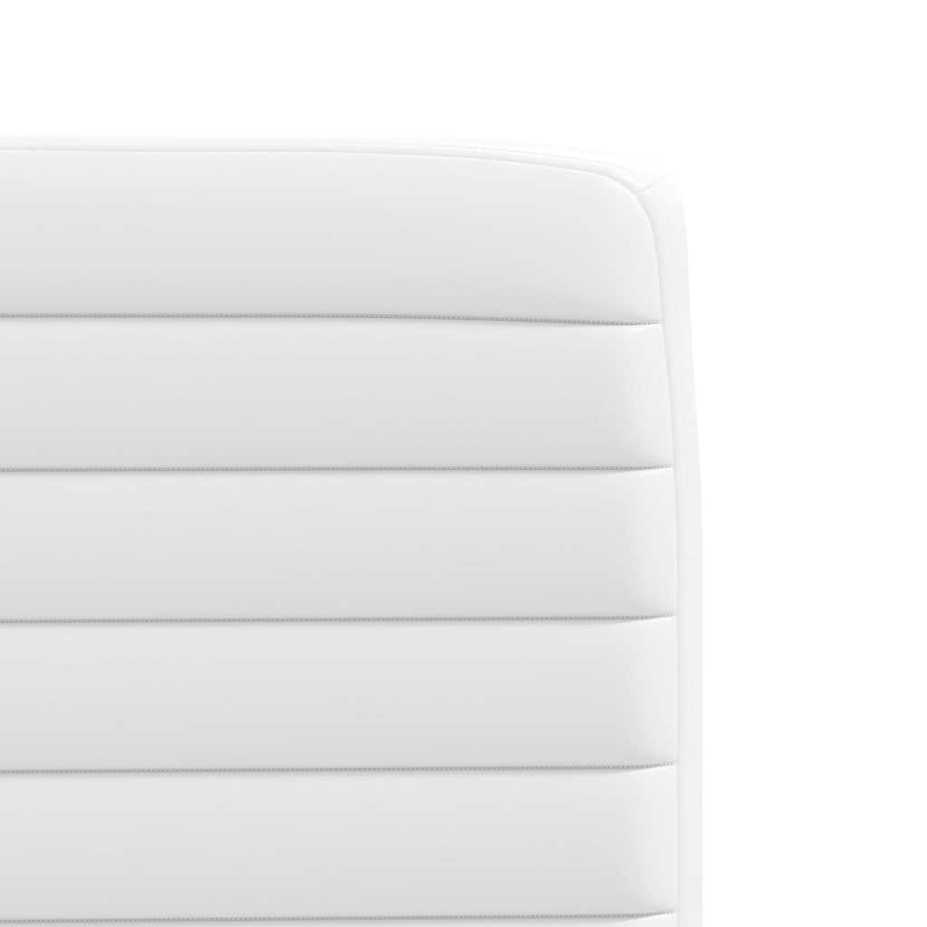 vidaXL Chaises de salle à manger 4 pcs Similicuir blanc