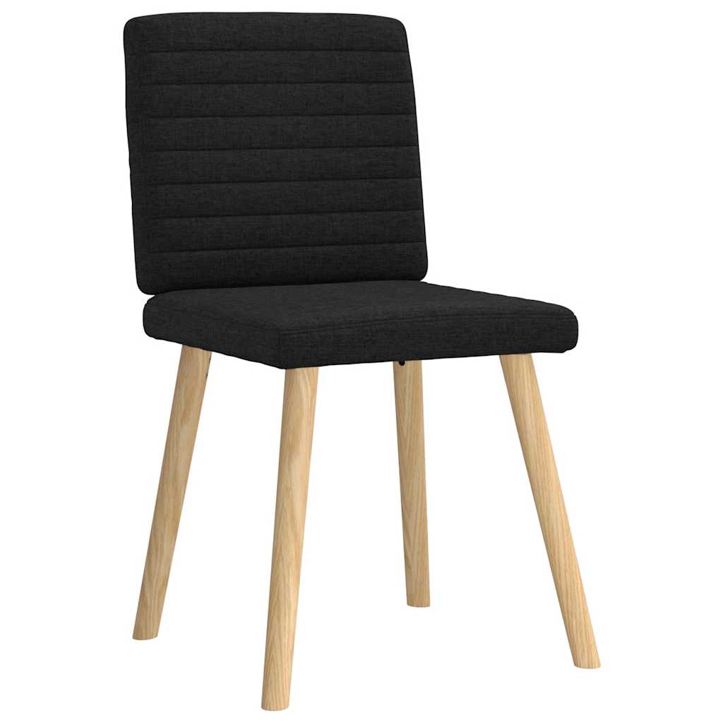 vidaXL Esszimmerstühle 4 Stk. Schwarz Stoff
