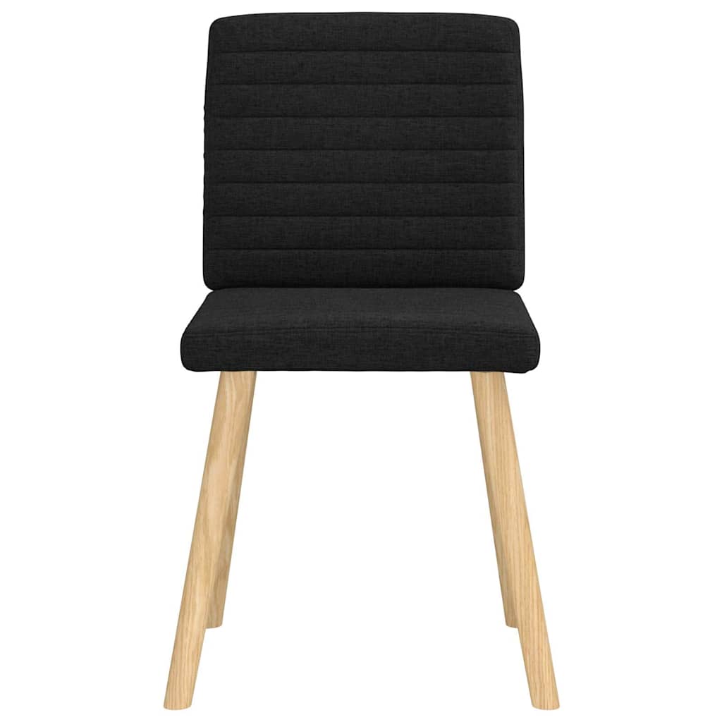 vidaXL Esszimmerstühle 4 Stk. Schwarz Stoff
