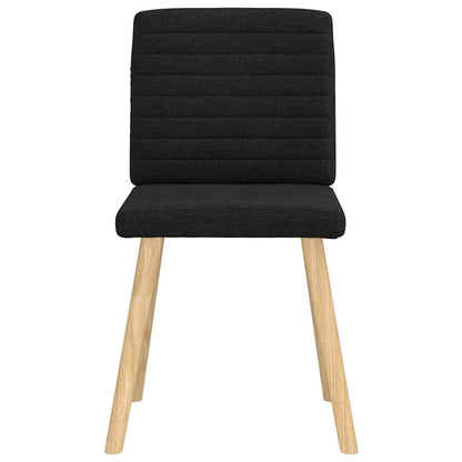 vidaXL Esszimmerstühle 4 Stk. Schwarz Stoff