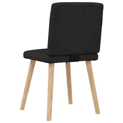 vidaXL Esszimmerstühle 4 Stk. Schwarz Stoff