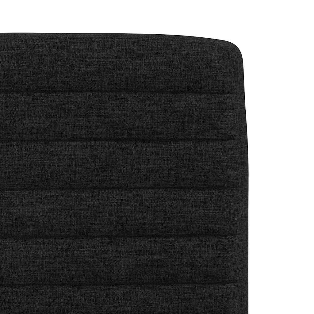 vidaXL Esszimmerstühle 4 Stk. Schwarz Stoff