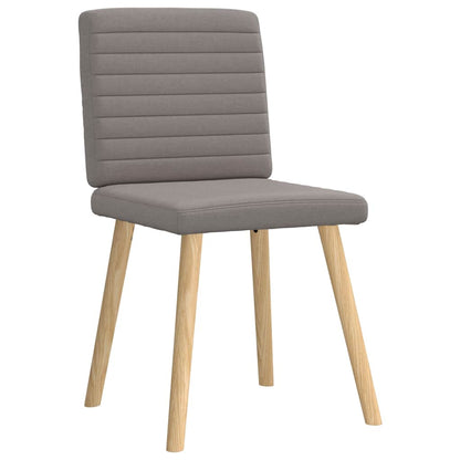 vidaXL Esszimmerstühle 4 Stk. Taupe Stoff