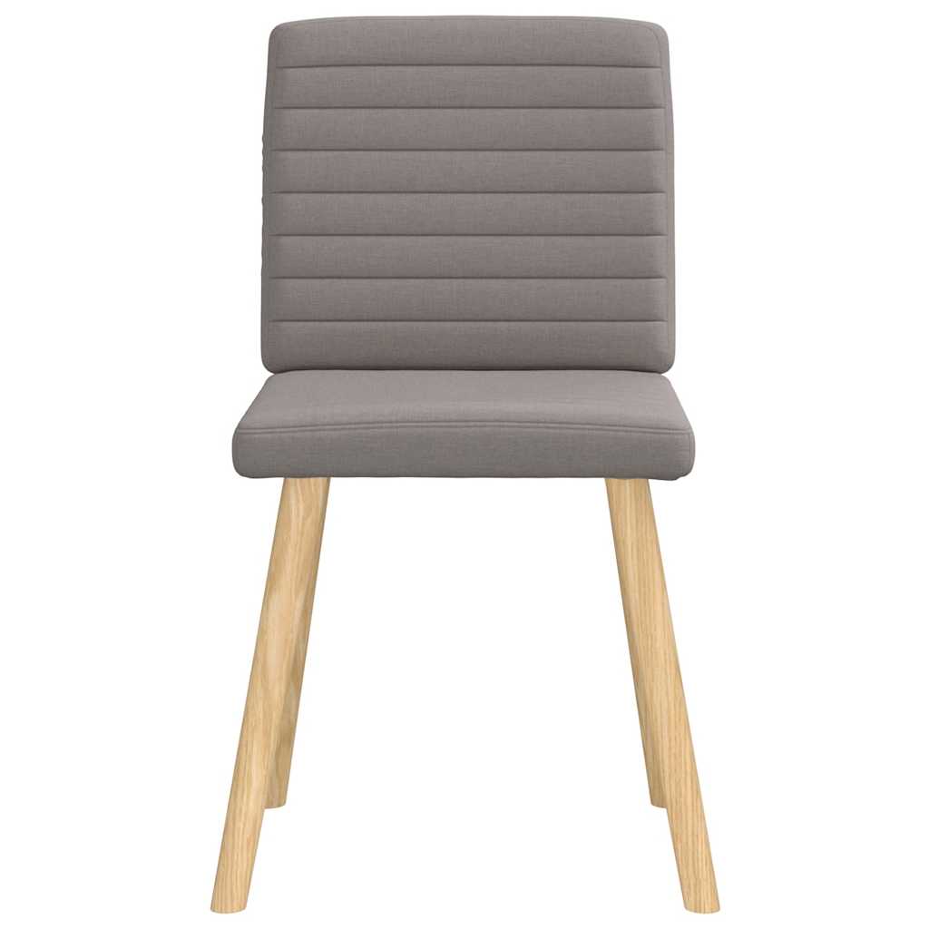 vidaXL Esszimmerstühle 4 Stk. Taupe Stoff