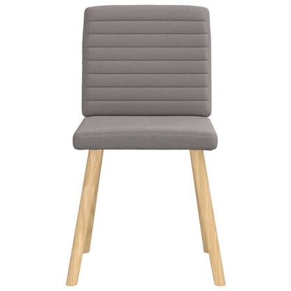 vidaXL Esszimmerstühle 4 Stk. Taupe Stoff