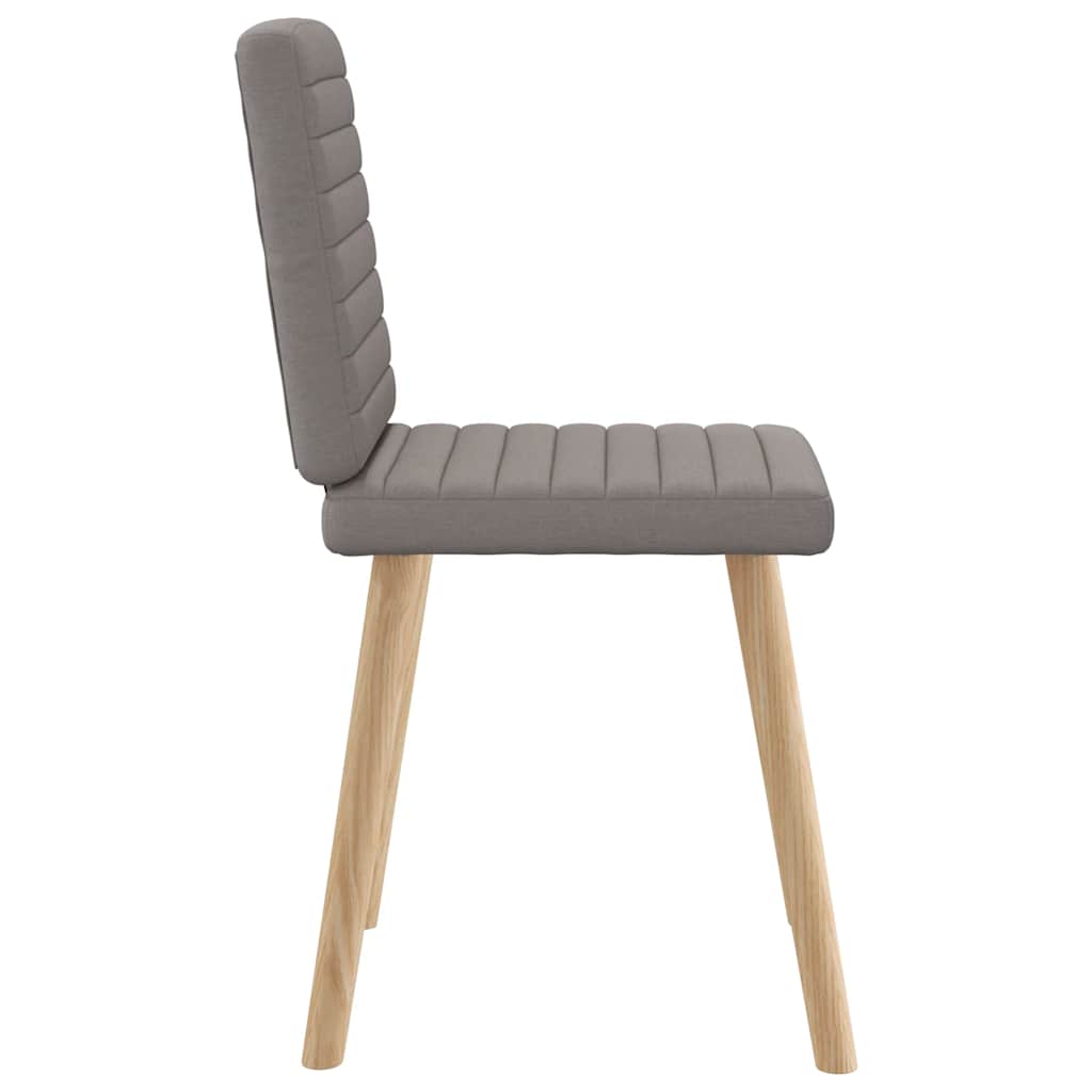 vidaXL Esszimmerstühle 4 Stk. Taupe Stoff