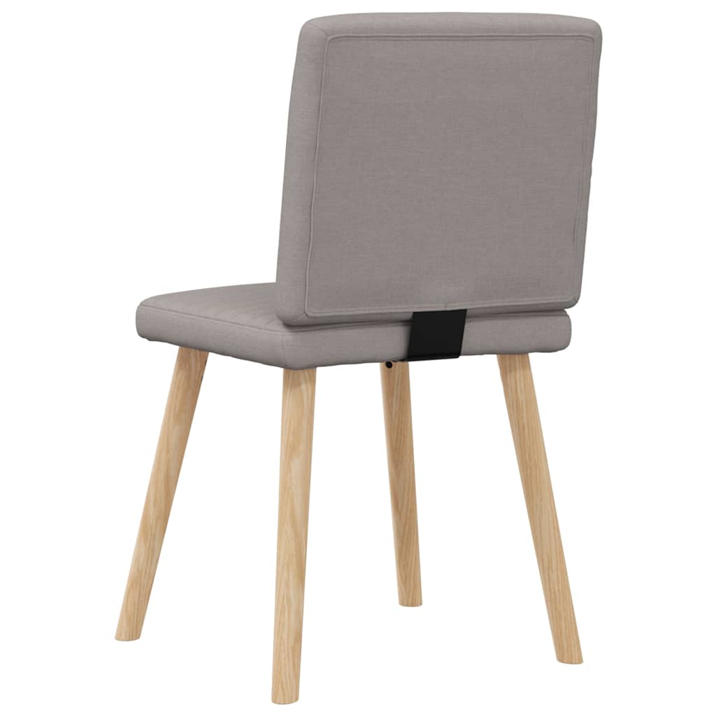 vidaXL Esszimmerstühle 4 Stk. Taupe Stoff