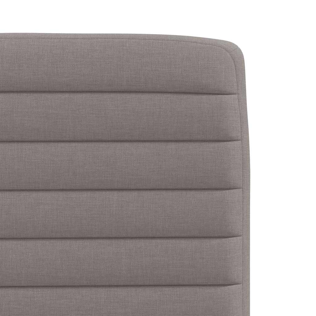 vidaXL Esszimmerstühle 4 Stk. Taupe Stoff