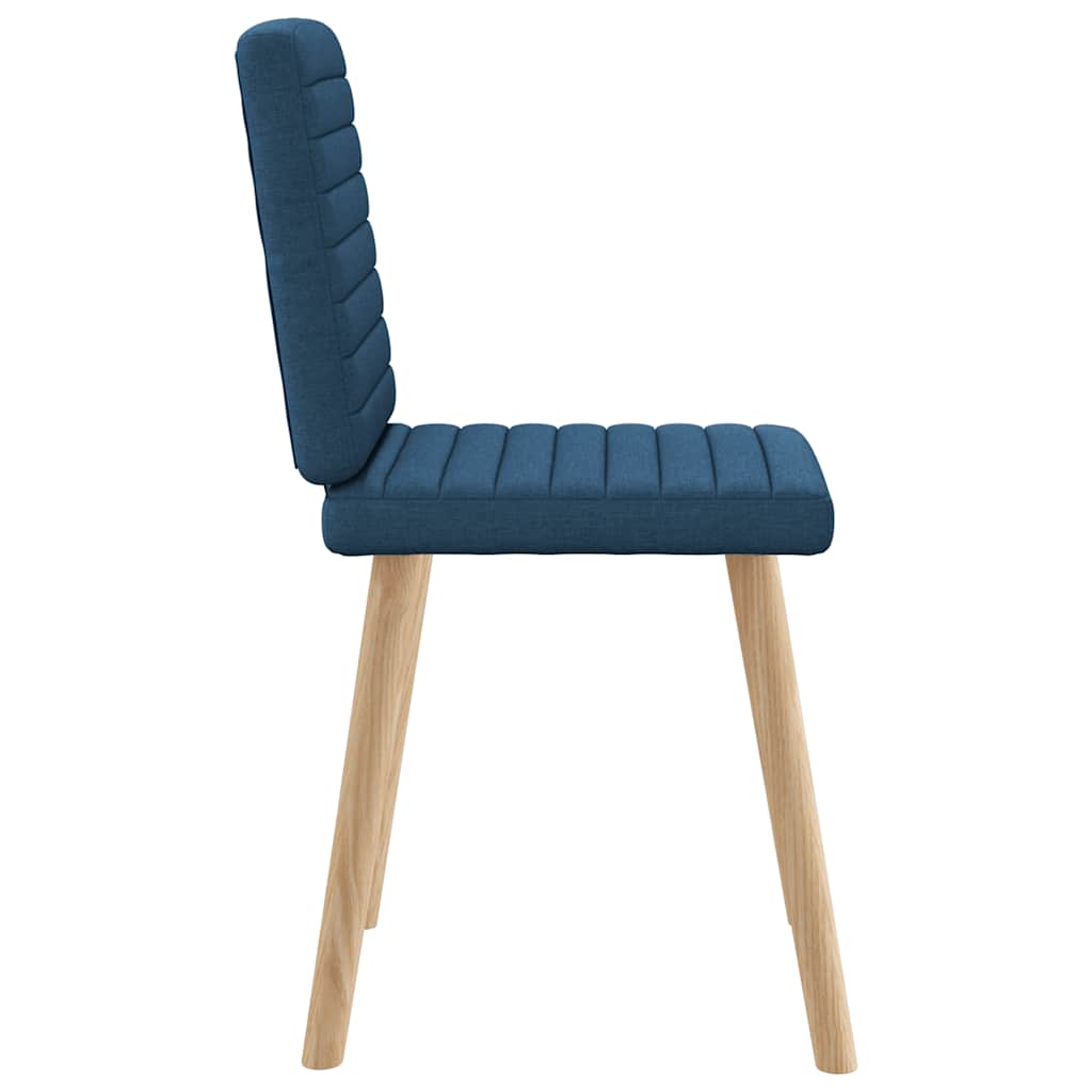 vidaXL Esszimmerstühle 4 Stk. Blau Stoff