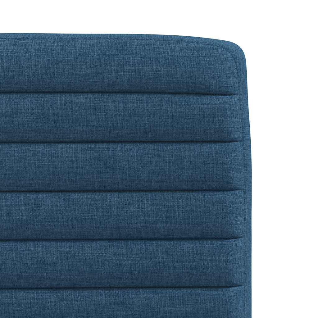 vidaXL Esszimmerstühle 4 Stk. Blau Stoff