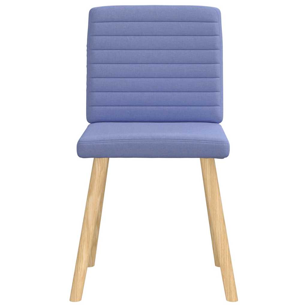 vidaXL Esszimmerstühle 4 Stk. Jeansblau Stoff