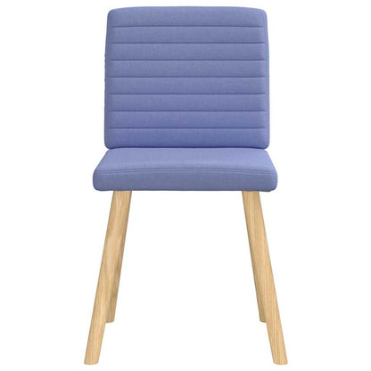 vidaXL Esszimmerstühle 4 Stk. Jeansblau Stoff
