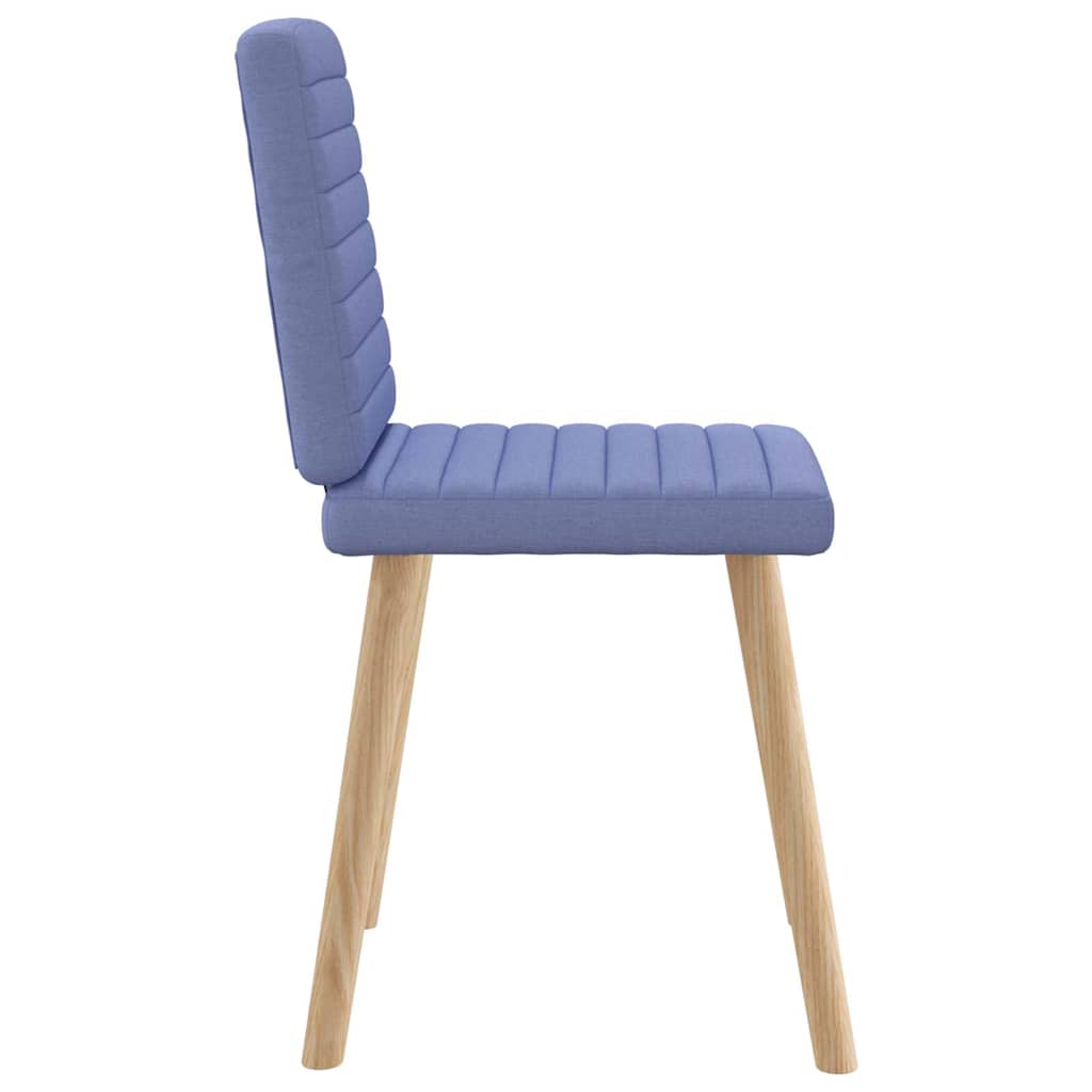 vidaXL Esszimmerstühle 4 Stk. Jeansblau Stoff