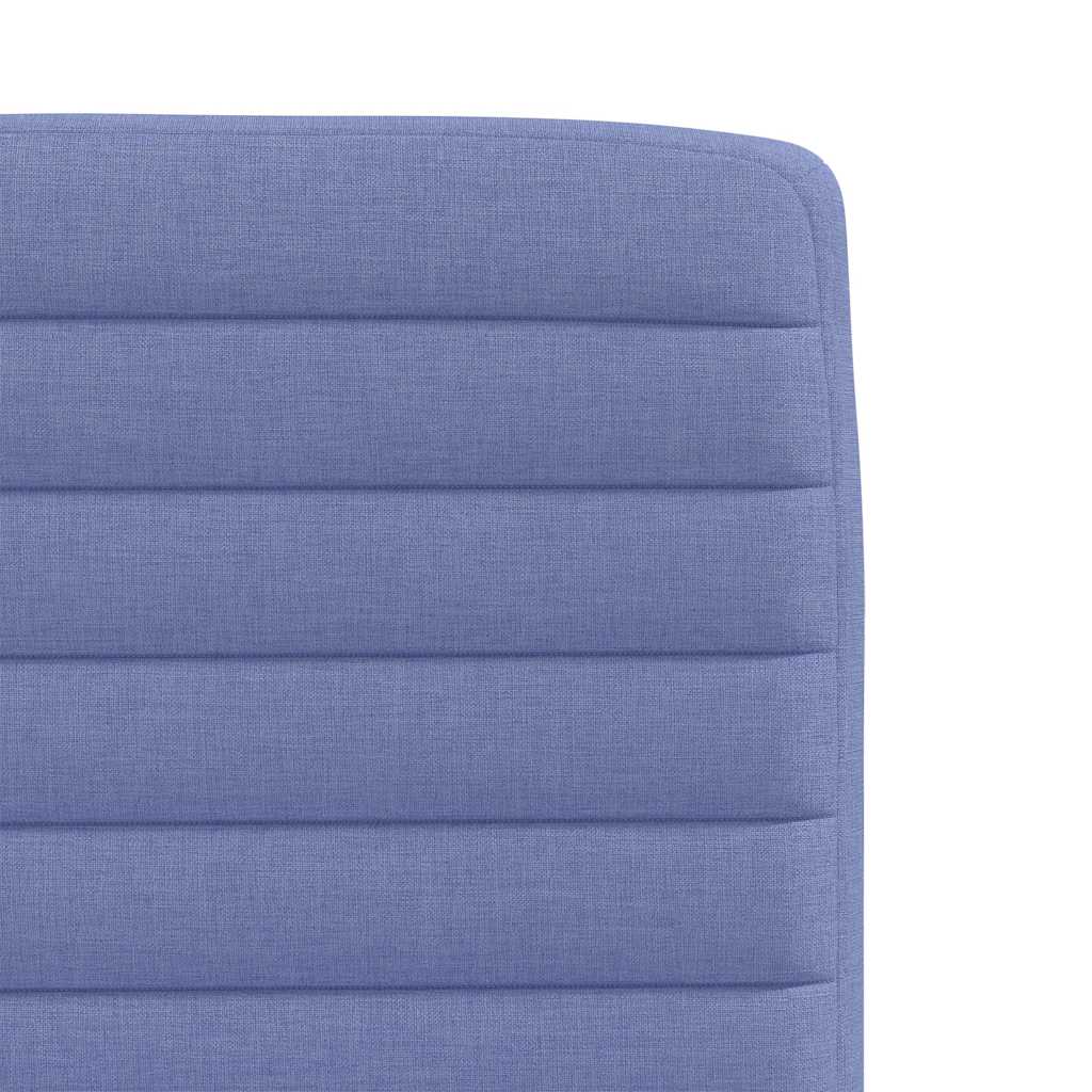 vidaXL Esszimmerstühle 4 Stk. Jeansblau Stoff
