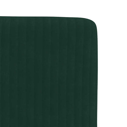 vidaXL Chaises de salle à manger 4 pcs Vert foncé Velours