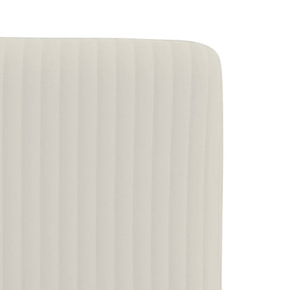 vidaXL Chaises de salle à manger 4 pcs Crème Velours
