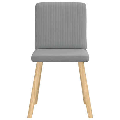 vidaXL Chaises de salle à manger 4 pcs Tissu Gris clair