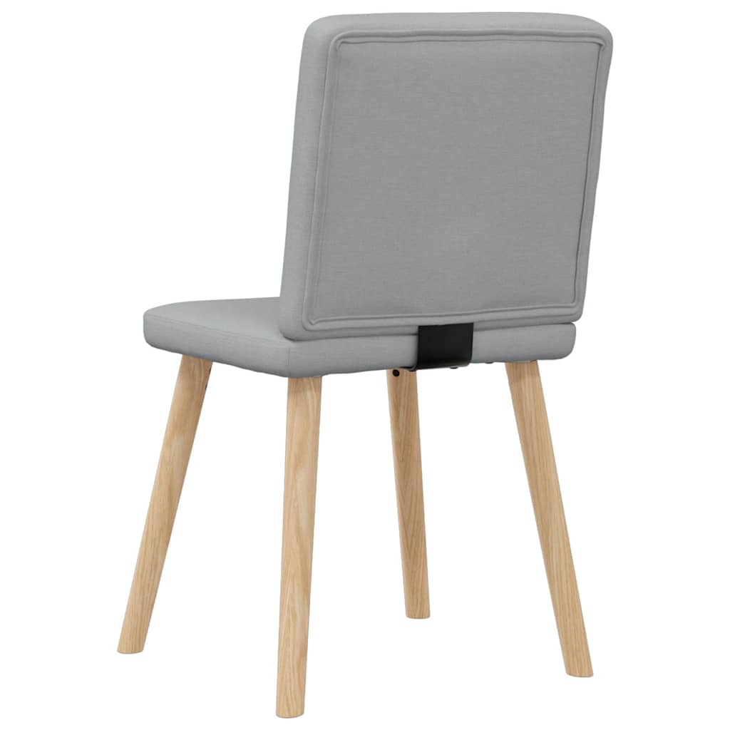 vidaXL Chaises de salle à manger 4 pcs Tissu Gris clair