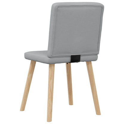 vidaXL Chaises de salle à manger 4 pcs Tissu Gris clair