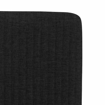 vidaXL Chaises de salle à manger 4 pcs Tissu noir