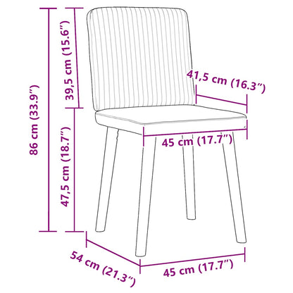 vidaXL Chaises de salle à manger 4 pcs Tissu noir
