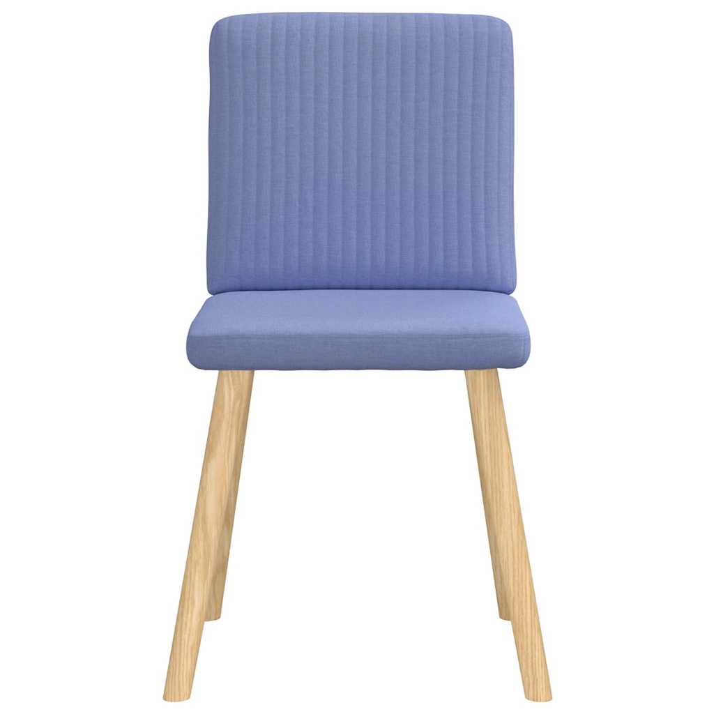 vidaXL Esszimmerstühle 4 Stk. Jeansblau Stoff