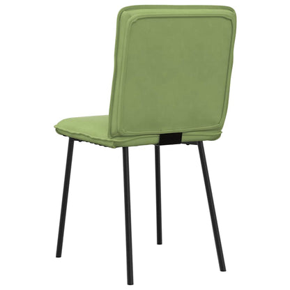 vidaXL Chaises de salle à manger 4 pcs Vert clair Velours