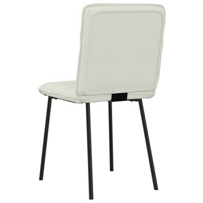 vidaXL Esszimmerstühle 4 Stk. Creme Samt