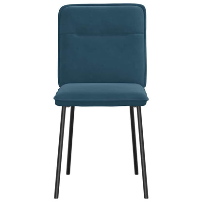 vidaXL Esszimmerstühle 4 Stk. Blau Samt