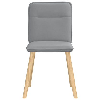 vidaXL Chaises de salle à manger 4 pcs Tissu Gris clair