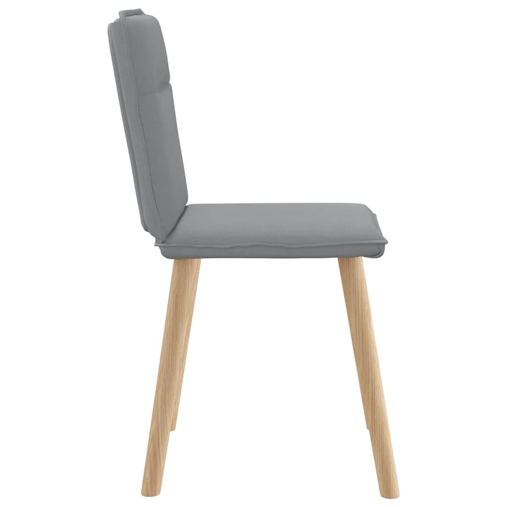 vidaXL Chaises de salle à manger 4 pcs Tissu Gris clair