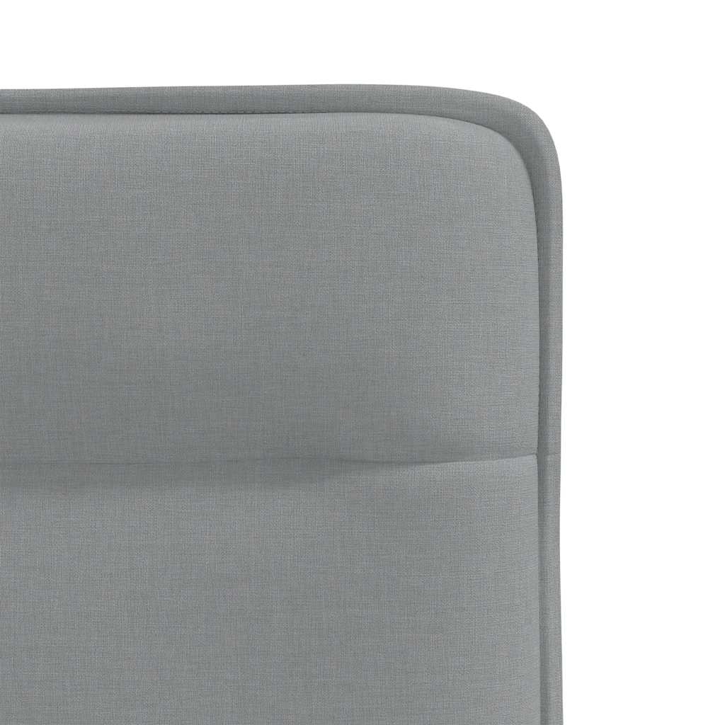 vidaXL Chaises de salle à manger 4 pcs Tissu Gris clair