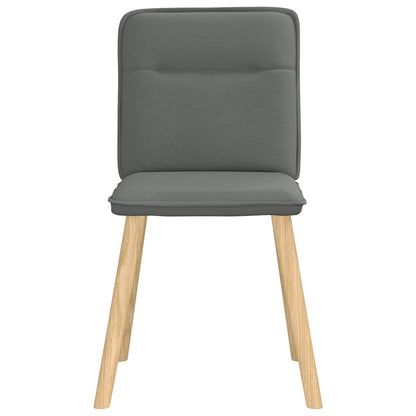 vidaXL Chaises de salle à manger 4 pcs Gris foncé Tissu