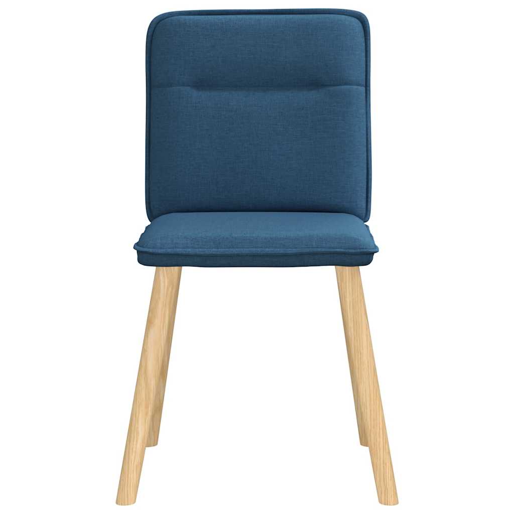 vidaXL Chaises de salle à manger 4 pcs Bleu tissu