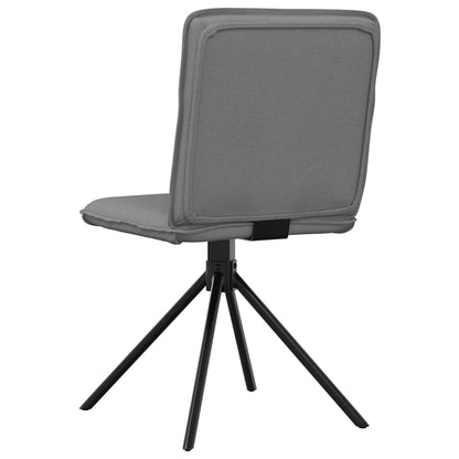 vidaXL Chaises de salle à manger 4 pcs Gris foncé Tissu