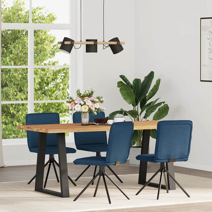 vidaXL Chaises de salle à manger 4 pcs Bleu tissu