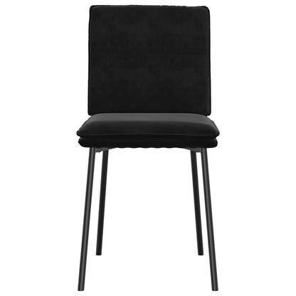 vidaXL Esszimmerstühle 4 Stk. Schwarz Samt