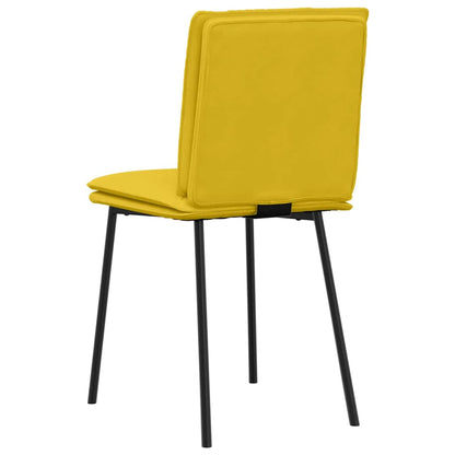 vidaXL Esszimmerstühle 4 Stk. Gelb Samt