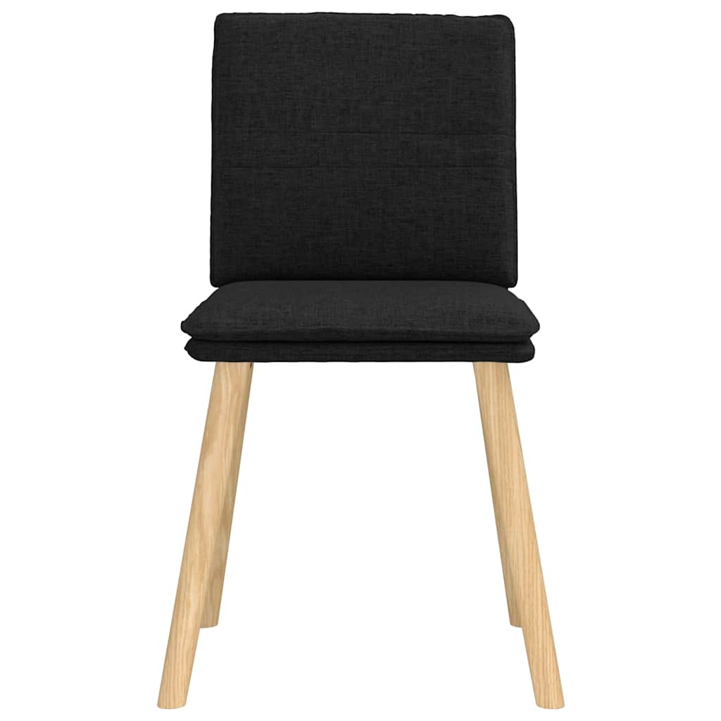 vidaXL Esszimmerstühle 4 Stk. Schwarz Stoff