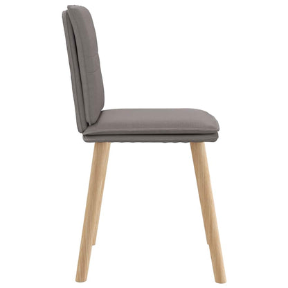 vidaXL Chaises de salle à manger 4 pcs Taupe Tissu
