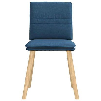 vidaXL Esszimmerstühle 4 Stk. Blau Stoff