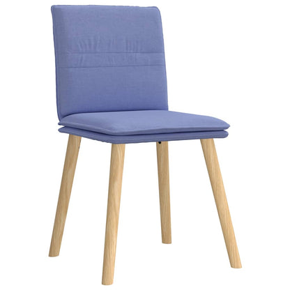 vidaXL Esszimmerstühle 4 Stk. Jeansblau Stoff