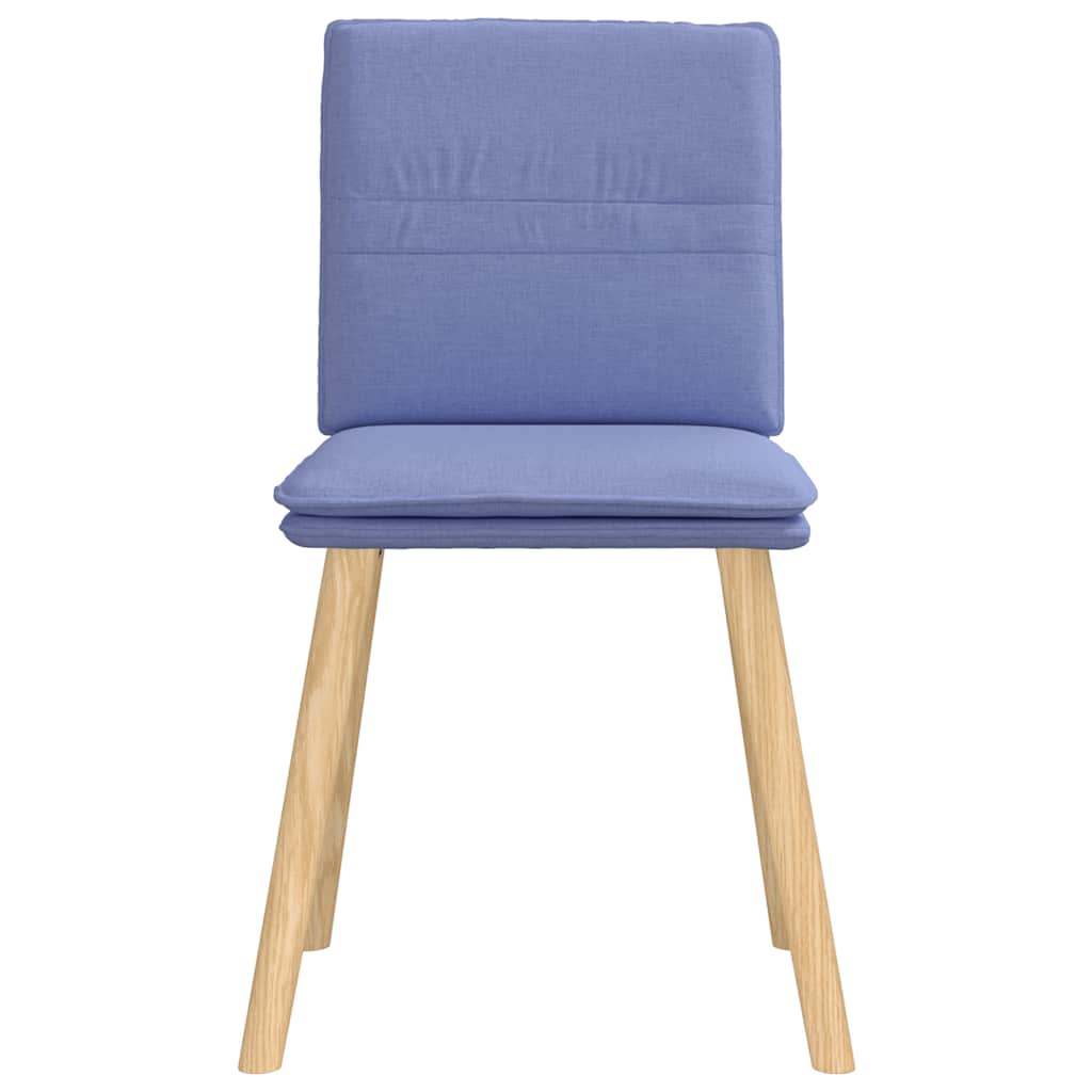 vidaXL Esszimmerstühle 4 Stk. Jeansblau Stoff