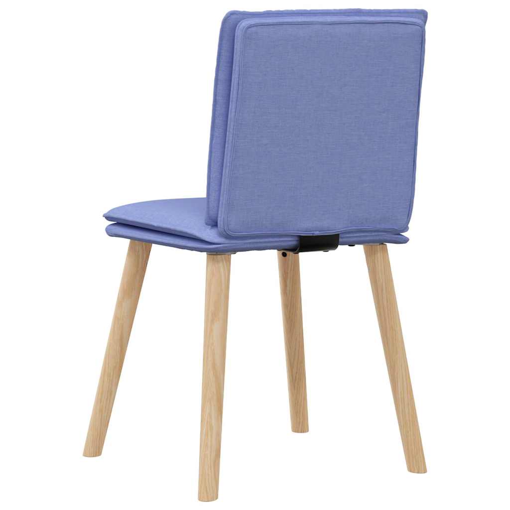 vidaXL Esszimmerstühle 4 Stk. Jeansblau Stoff