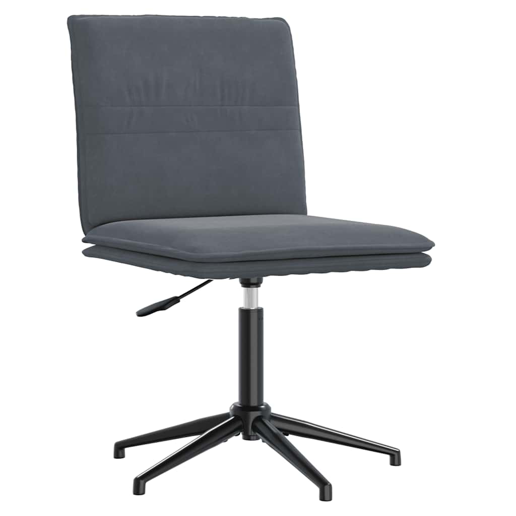 vidaXL Esszimmerstühle 2 Stk. Dunkelgrau Samt